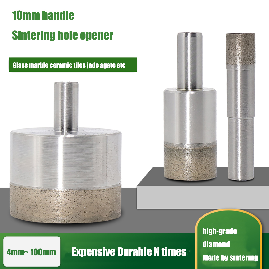 Core Drill Bit Diamond 100Mm - 1 adet Elmas Tozu Sinterlenmiş Matkap