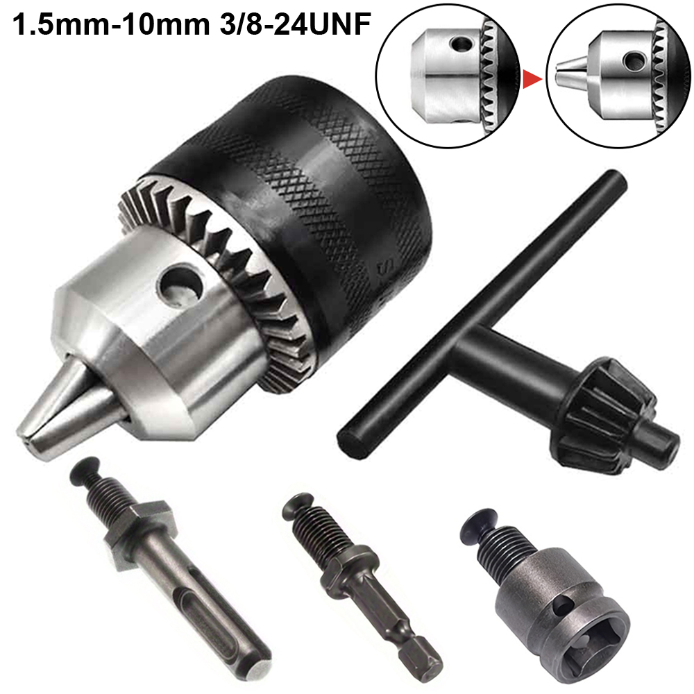 Sds Plus Chuck Adapter - 1.5-10mm Matkap Chuck, 3/8-24UNF Montaj Darbeli