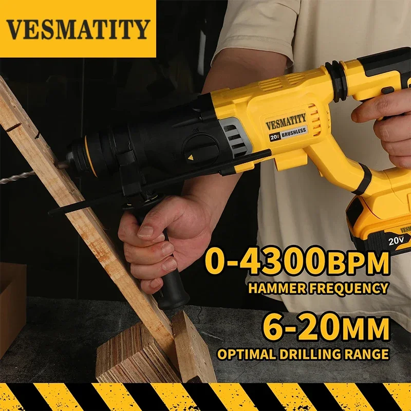 Rotary Hammer Drill 26Mm - 20V Fırçasız Döner Darbeli Matkap, Kablosuz