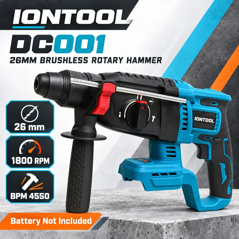 Rotary Hammer Drill 26Mm - IONTOOL Kablosuz Döner Çekiçli Matkap, 26