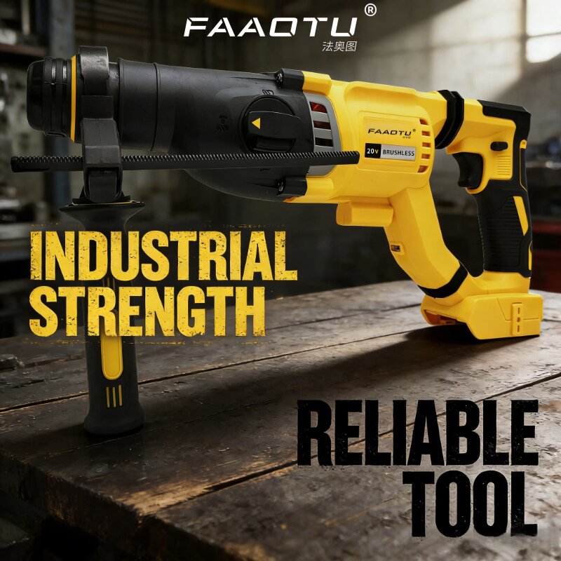 Cordless Rotary Hammer 20V Brushless - FAAOTU DCH263 20V Fırçasız Akülü Darbeli