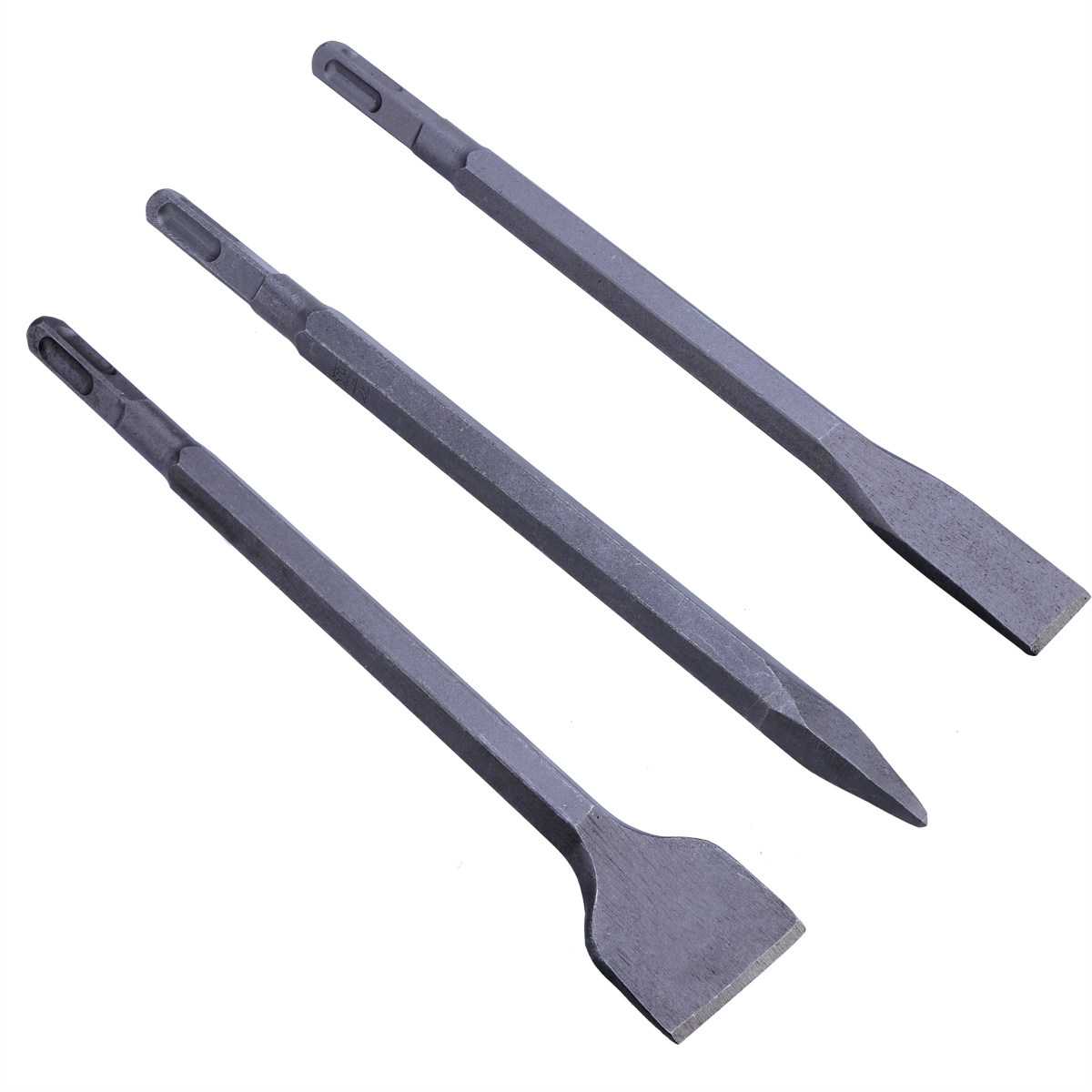 Rotary Hammer Chisel Bit Flat - 3 Adet - Plus Elektrikli Çekiç