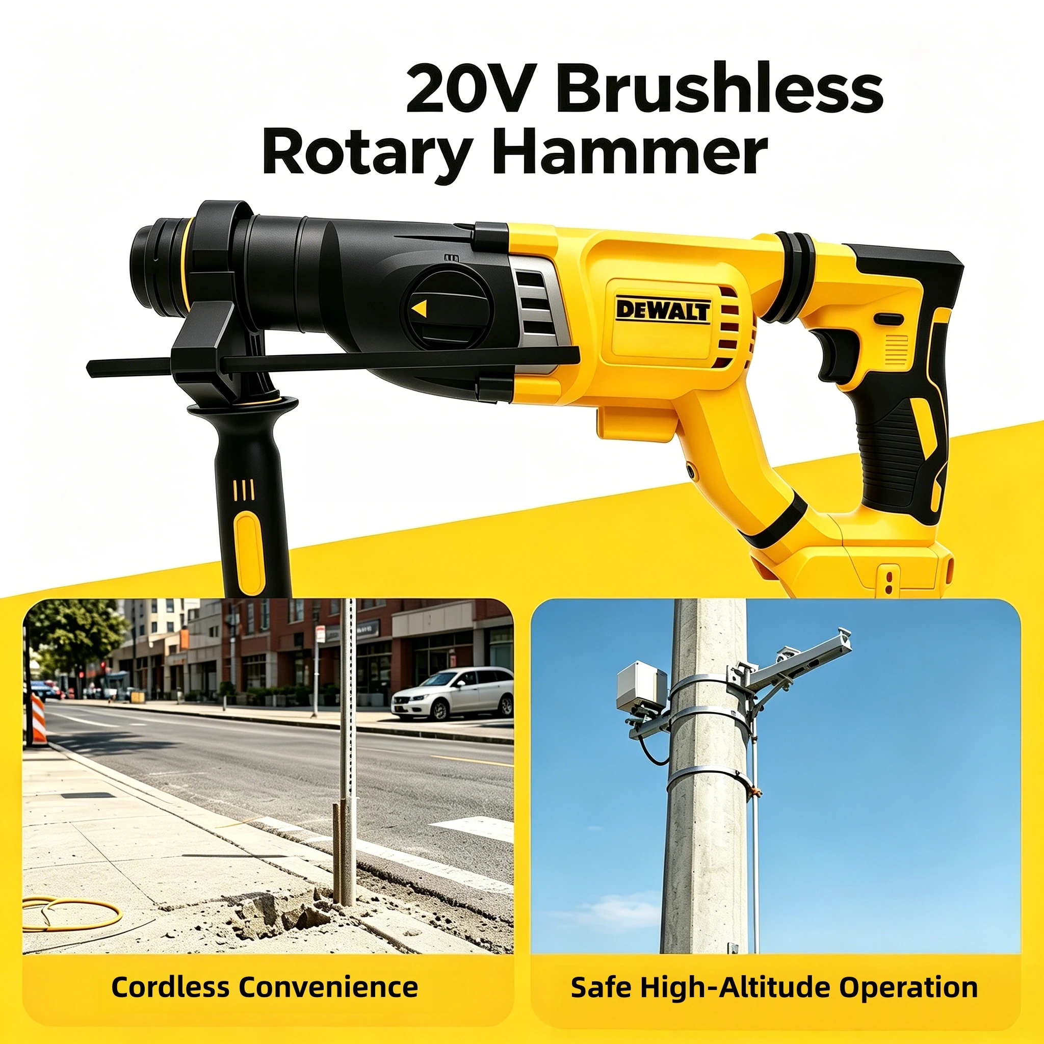 DEWALT DCH263 20V Şarjlı, Fırç - Cordless Rotary Hammer 20V Brushless incelemesi ve fiyatı