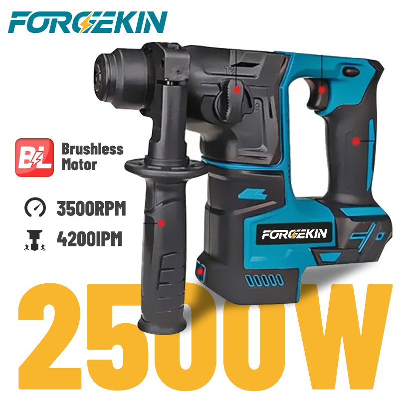 FORGEKIN 2500W Fırçasız Elektr - Cordless Rotary Hammer 20V Brushless incelemesi ve fiyatı
