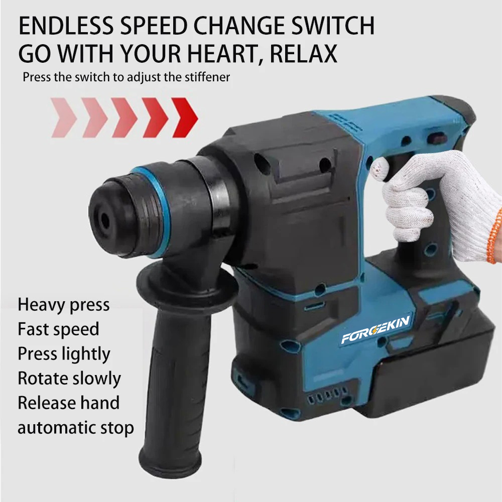 FORGEKIN 2500W Fırçasız Elektr - Cordless Rotary Hammer 20V Brushless incelemesi ve fiyatı