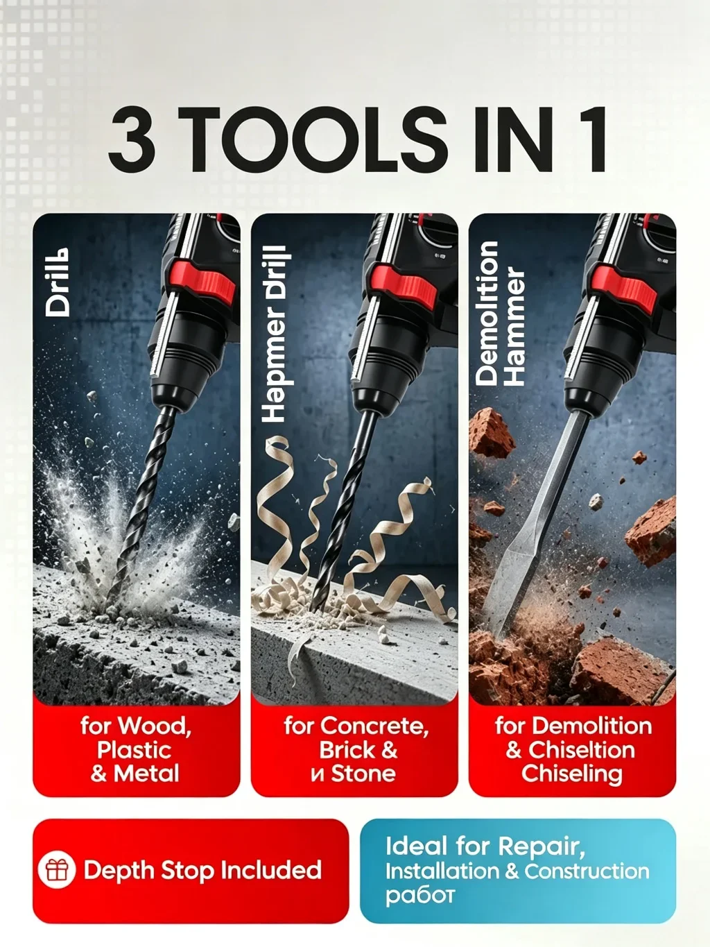 Milwaukee M12 Akülü Darbeli Ma - Rotary Hammer Drill 26Mm incelemesi ve fiyatı