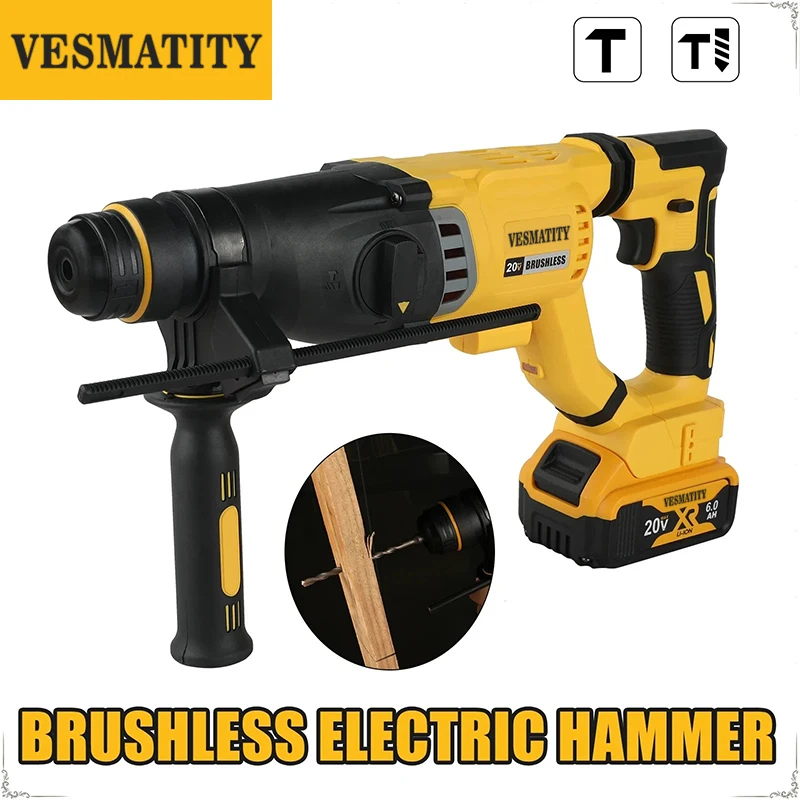 Vesmatity Fırçasız, Kablosuz,  - Cordless Rotary Hammer 20V Brushless incelemesi ve fiyatı