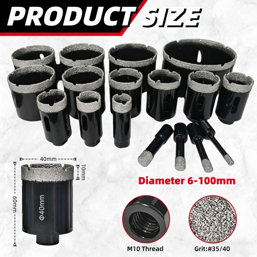Elmas Kuru Karot Uçlu Matkapla - Core Drill Bit Diamond 100Mm incelemesi ve fiyatı