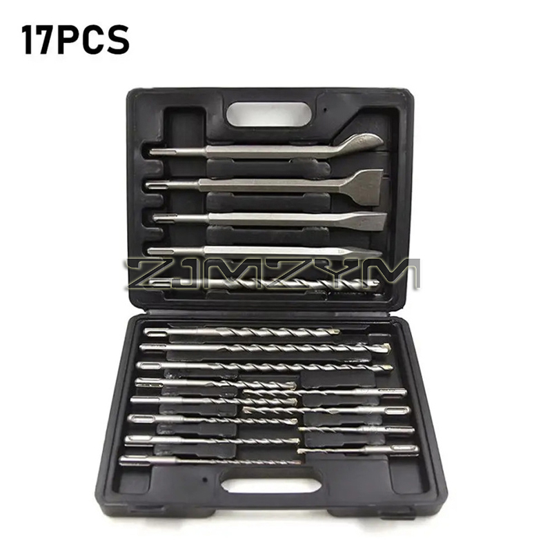 17 adet/takım elektrikli çekiç - Sds Plus Drill Bit Set 17Pcs incelemesi ve fiyatı