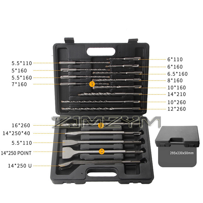 17 adet/takım elektrikli çekiç - Sds Plus Drill Bit Set 17Pcs incelemesi ve fiyatı
