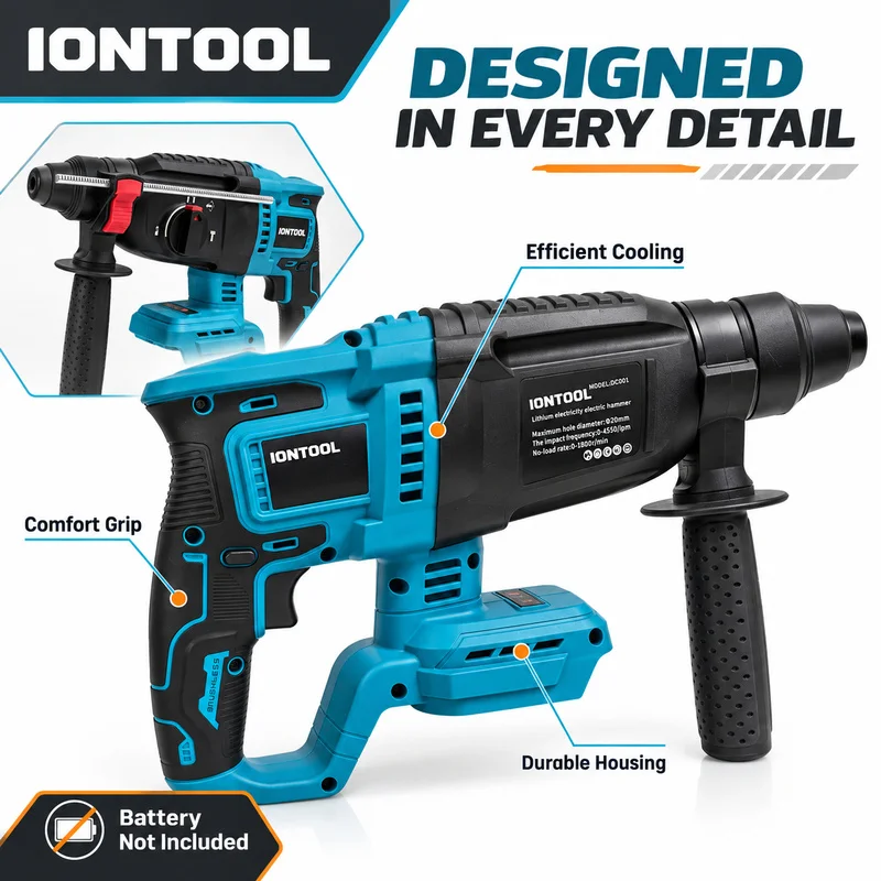 IONTOOL Kablosuz Döner Çekiçli - Rotary Hammer Drill 26Mm incelemesi ve fiyatı