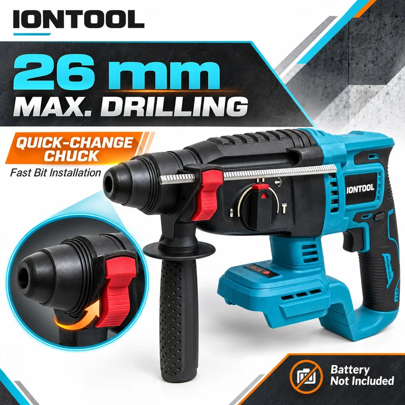 IONTOOL Kablosuz Döner Çekiçli - Rotary Hammer Drill 26Mm incelemesi ve fiyatı