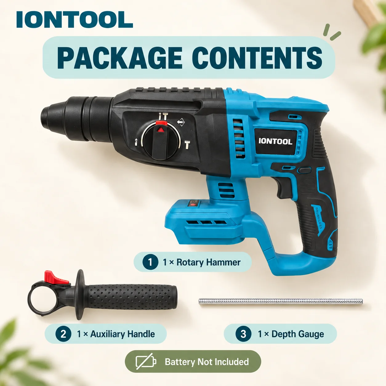 IONTOOL Kablosuz Döner Çekiç 2 - Rotary Hammer Drill 26Mm incelemesi ve fiyatı