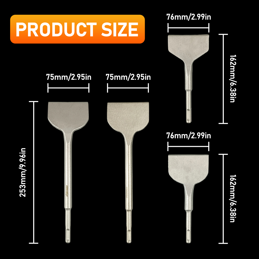 SDS Plus Yuvarlak Saplı Döner  - Rotary Hammer Chisel Bit Flat incelemesi ve fiyatı