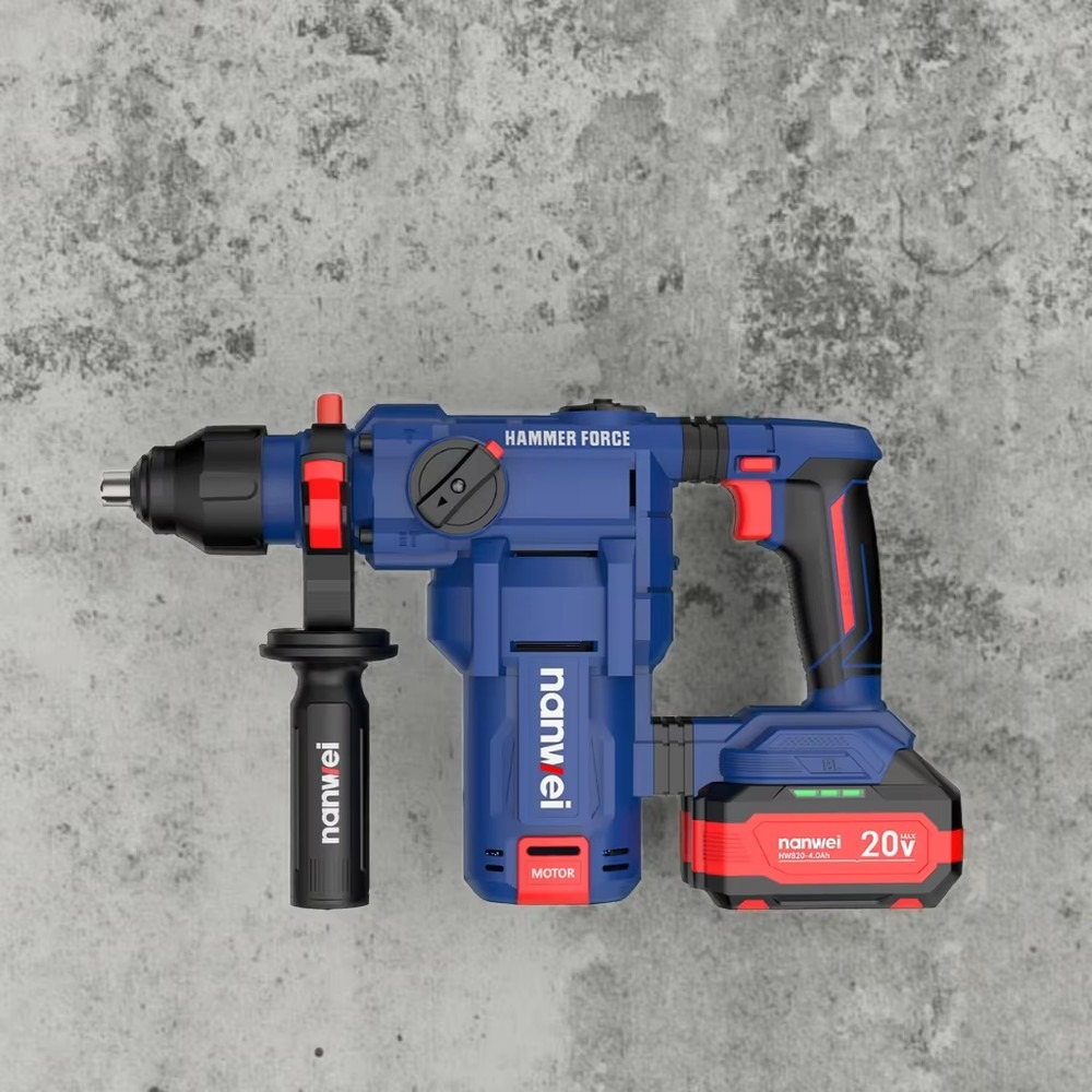 NANWEI H8281 Fırçasız, Kablosu - Cordless Rotary Hammer 20V Brushless incelemesi ve fiyatı