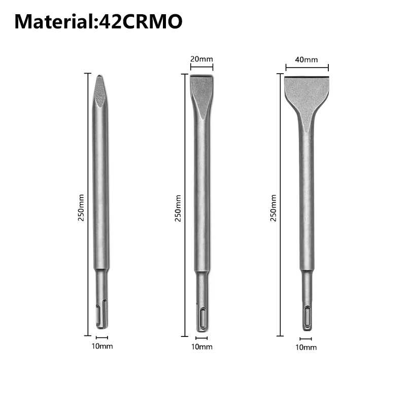 SDS-Plus Kırıcı-Delici Matkapl - Rotary Hammer Chisel Bit Flat incelemesi ve fiyatı