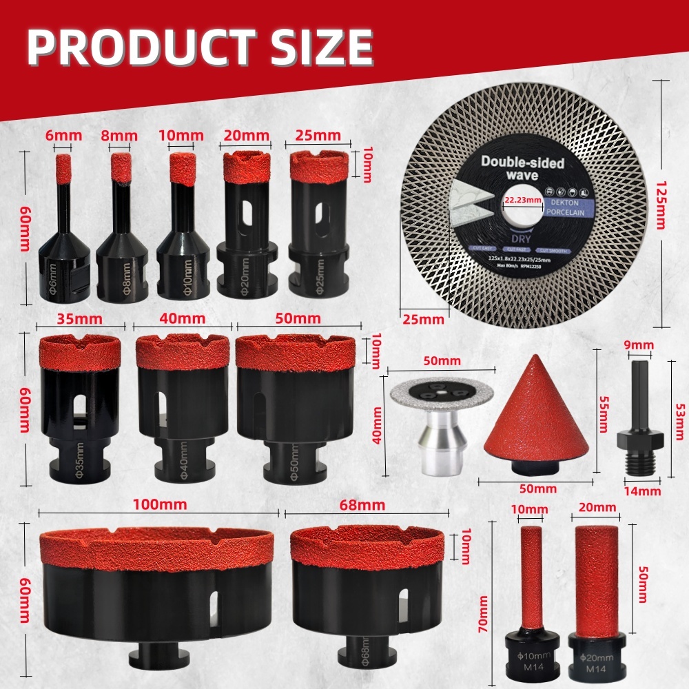Elmas Matkap Uçları Seti Karo  - Core Drill Bit Diamond 100Mm incelemesi ve fiyatı