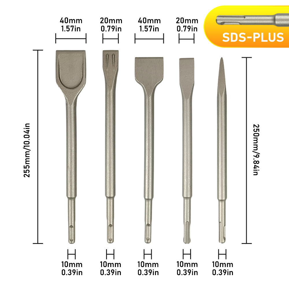 SDS Plus Döner Çekiç Uçları, D - Rotary Hammer Chisel Bit Flat incelemesi ve fiyatı