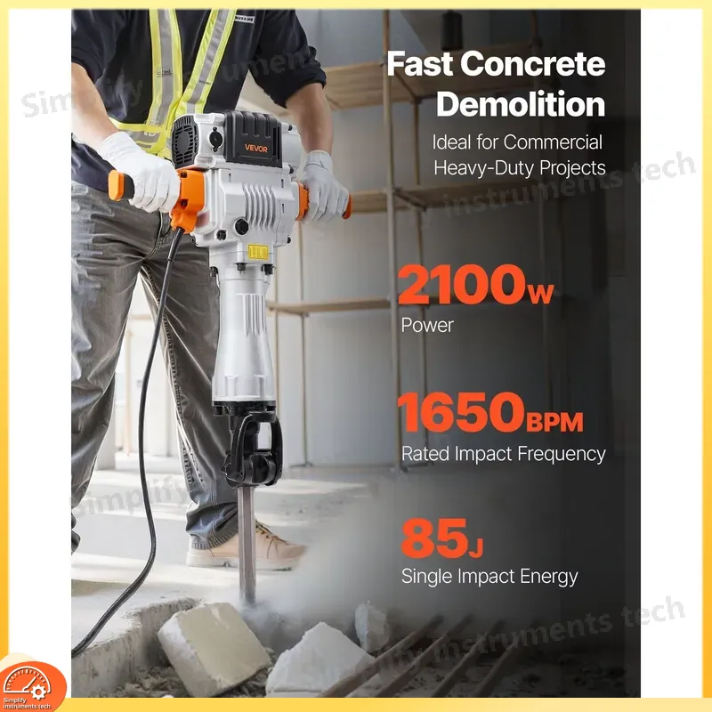 2100W Darbeli Matkap 1650 BPM  - Rotary Hammer Chisel Bit Flat incelemesi ve fiyatı