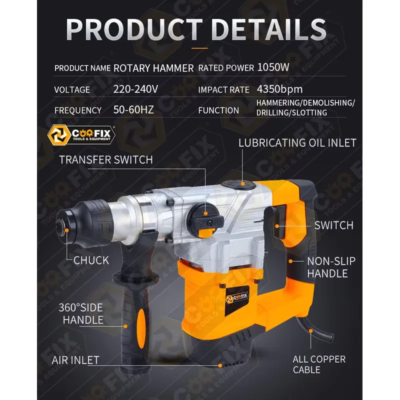 【CHIMU HOME】 Beton ve Duvarcıl - Rotary Hammer Drill 26Mm incelemesi ve fiyatı