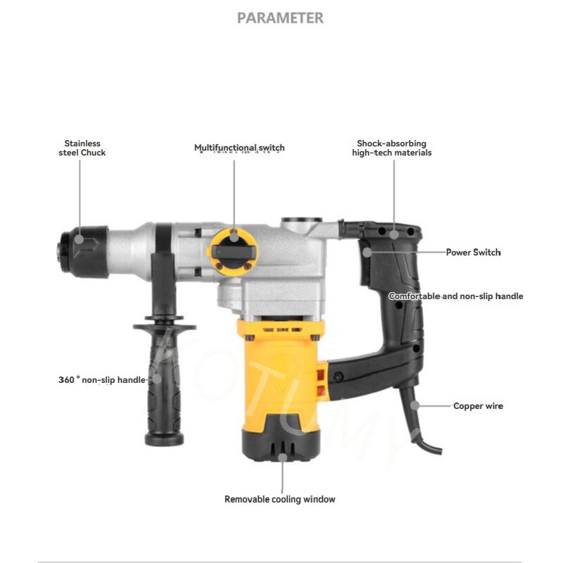 110V/220V Tamamen Bakır Elektr - Hammer Drill Concrete 13Mm incelemesi ve fiyatı