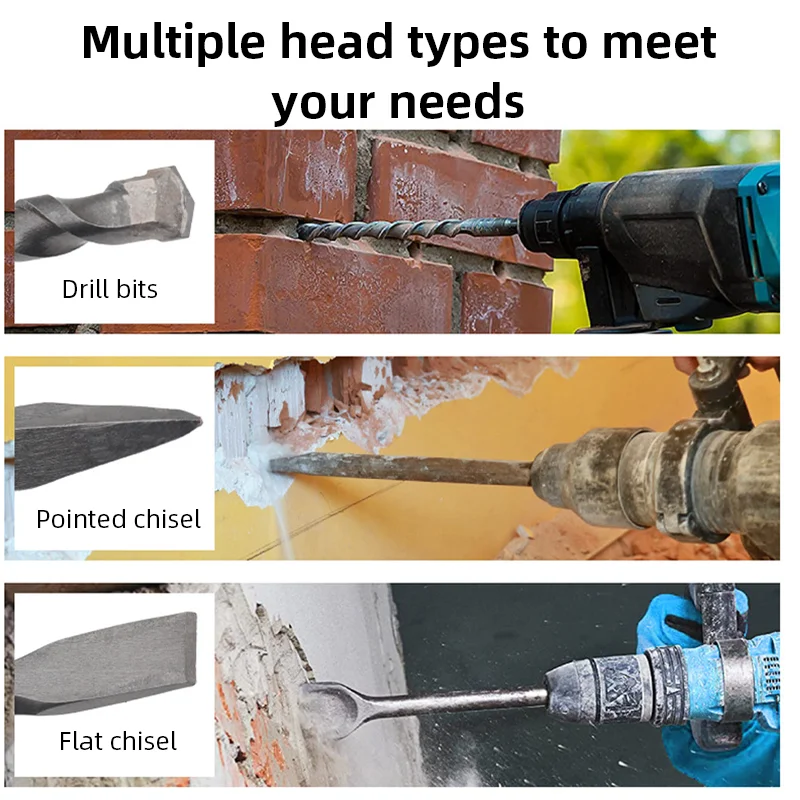 17 Parça Döner Darbeli Matkap  - Rotary Hammer Chisel Bit Flat incelemesi ve fiyatı